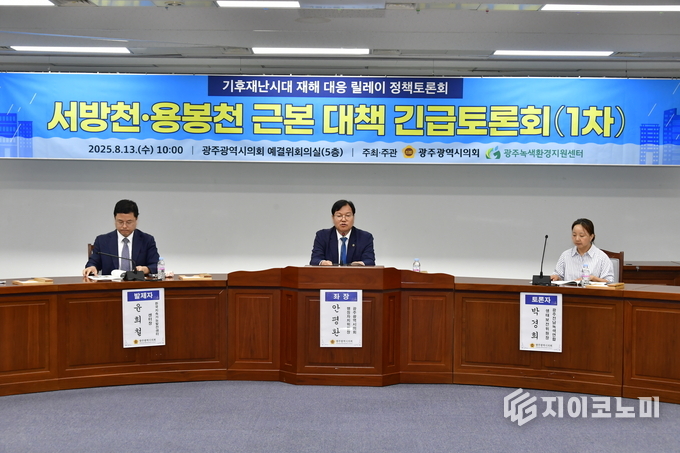 기후재난시대 재해 대응 릴레이 정책 토론회. 광주시의회 제공