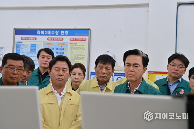 김태흠 충남도지사 ‘라복배수장 방문’