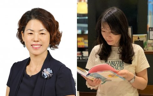 제17회 목포문학상에서 각각 본상과 작품상을 수상한 김인순 시인과 이봉희 작가. 목포시 제공