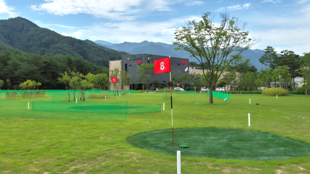 18홀 규모의 인제 내리천파크골프장이 9월 5일 정식 개장한다. (인제군 사진제공)