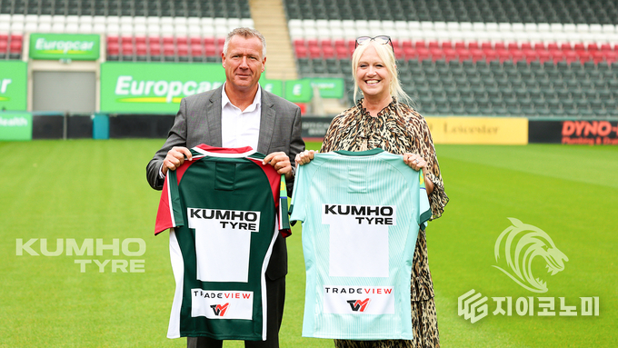 금호타이어가 유럽 영국 럭비 구단인 ‘레스터 타이거즈 (Leicester Tigers)’팀과 후원 계약을 체결하고 공식 스폰서로 나선다. /사진=금호타이어