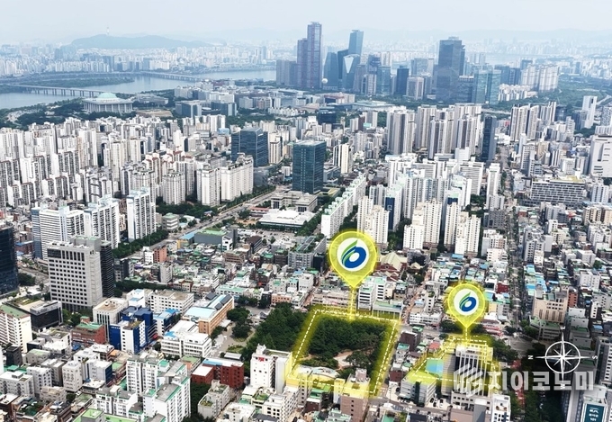 통합 신청사 건립 대상지 전경. 사진 = 영등포구 제공.
