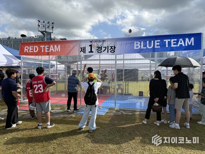 ▲2025 충청남도 드론 페스타’ 농구