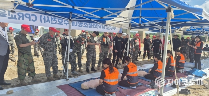 “충남도-해병대전우회, 민관합동 인명구조 훈련 성료”