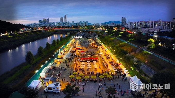 지난해 안양천에서 열린 구로G페스티벌 전경.