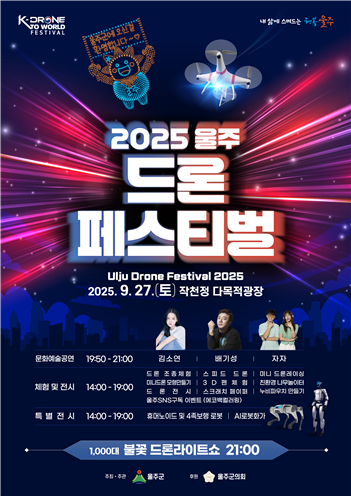  2025 울주 드론 페스티벌 포스터. 울주군 제공