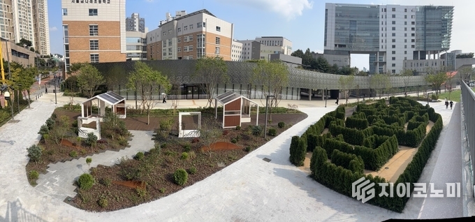새롭게 조성된 금나래중앙공원 전경