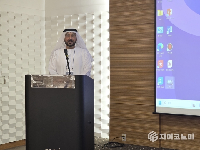 서울 강남구 COEX 컨퍼런스룸스에서 트레이더스 마켓(Dubai Traders Market, DTM)의 모하메드 알 아메리(Mohammed Al Ameri) 부사장/뉴스아이이에스