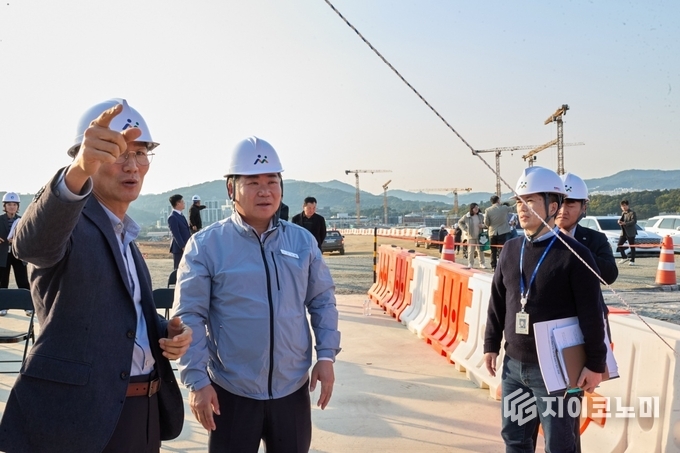 오세현 아산시장 센트럴시티 현장방문