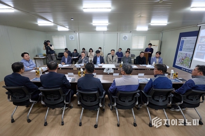 오세현 아산시장 센트럴시티 현장방문