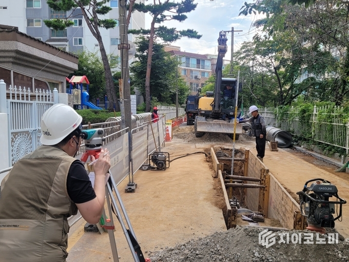 양천구 노후 하수관로 정비모습.  양천구 제공.