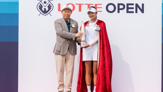 KLPGA 롯데 오픈 우승한 박혜준, 데뷔 후 첫 승