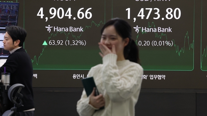 코스피, 12일째 올라 사상 첫 4,900선 돌파…'5,000피' 코앞