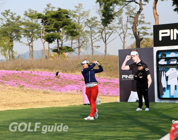 CreaS F&C 제40회 KLPGA 챔피언십 레이크우드cc 연습라운드 1번홀 티 샷