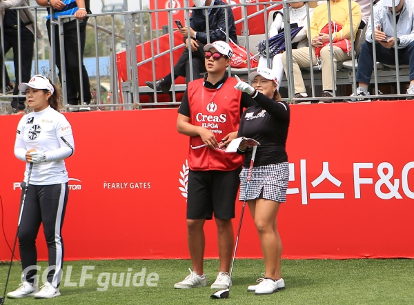 CreaS F&C 제40회 KLPGA 챔피언십 1R 장하나와캐디