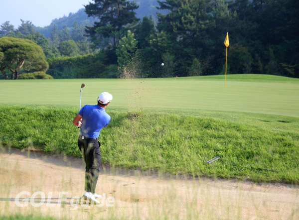 KB금융 리브챔피언십 2R 박상호 벙커 샷
