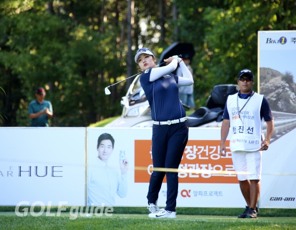 2018 BOGNER MBN 여자오픈 2R 한진선 11번홀 티 샷