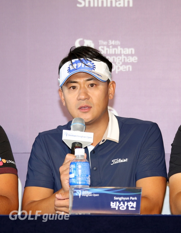 제34회 신한동해오픈 연습 라운드 인터뷰 박상현