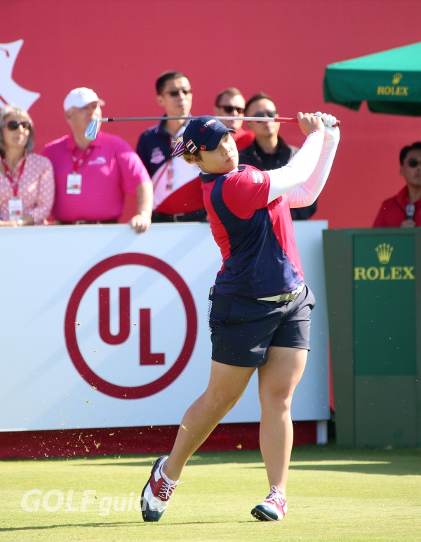 2018 UL인터내셔널 크라운 1R Ariya Jutanugarn 티 샷