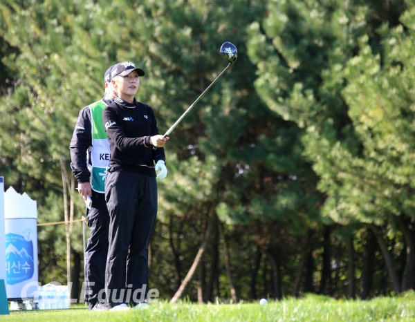 2018 LPGA KEB하나은행챔피언십 1R 리디아 고 티 샷 전