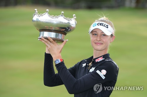 이번에 호주여자오픈에서 우승한 넬리 코르다. 사진=AFP연합뉴스