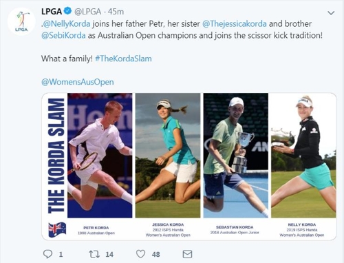 LPGA 투어 트위터. 사진=연합뉴스