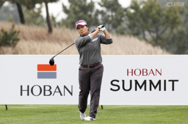 KLPGA 호반 챔피언스 클래식 2019 1차전 우승자 김미순18번홀 티 샷