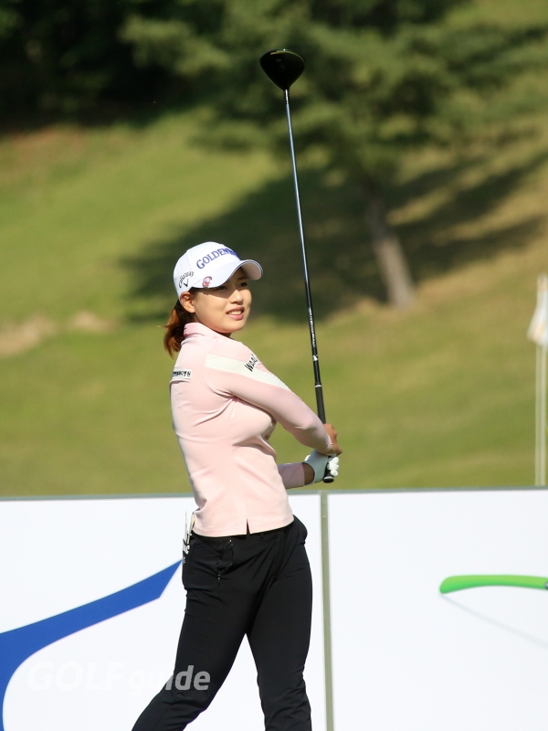 아쉬워라...2019 NH투자증권 레이디스 챔피언십 1R 김혜선2 티 샷 후