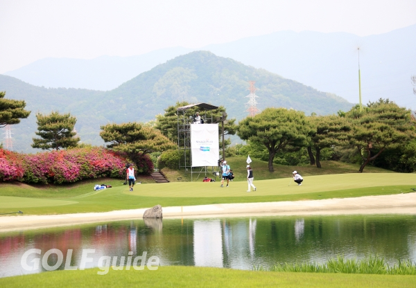 2019 두산 매치플레이 챔피언십 1R 6번홀 그린 전경