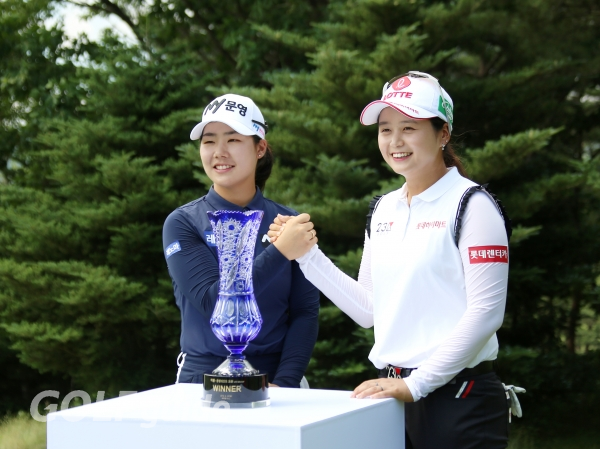 화이팅...맥콜 · 용평리조트 오픈 with SBS Golf 포토콜 - 조정민,최혜진 프로
