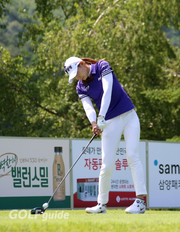 맥콜 · 용평리조트 오픈 with SBS Golf 1R 김민선5 티 샷