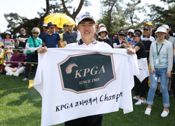 올 상반기 'KB금융 리브챔피언십'에서 우승한 서형석