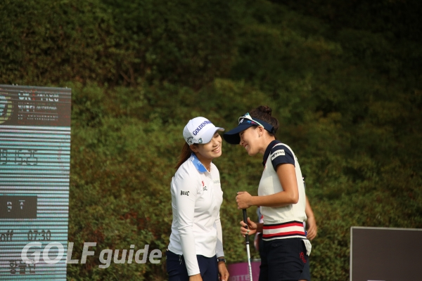 OK저축은행 박세리 INVITATIONAL 1R 1번홀 김혜선2,황율린