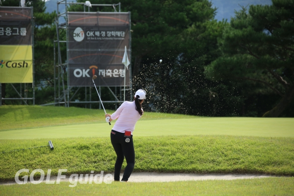 OK저축은행 박세리 INVITATIONAL 1R 김아림 벙커 샷