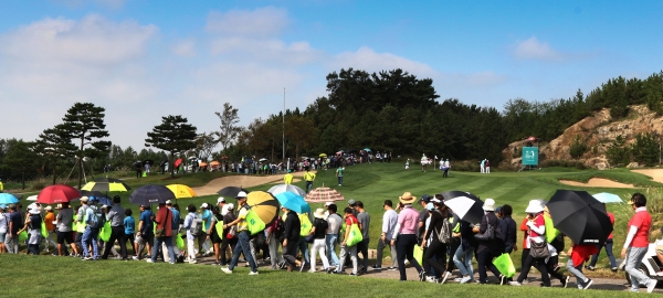 지난해 KLPGA 정규투어 '하나금융그룹챔피언십' 대회 모습