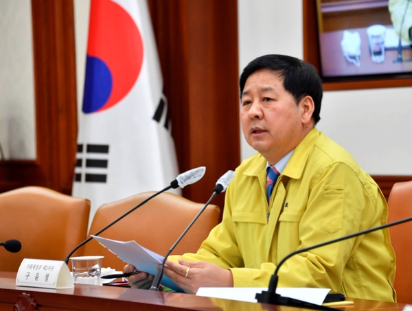 구윤철 기획재정부 차관이 지난달 31일 정부서울청사에서 열린 ‘스마트팜 혁신밸리 관계기관 전문가 간담회’에서 발언하고 있다. (사진:연합뉴스)