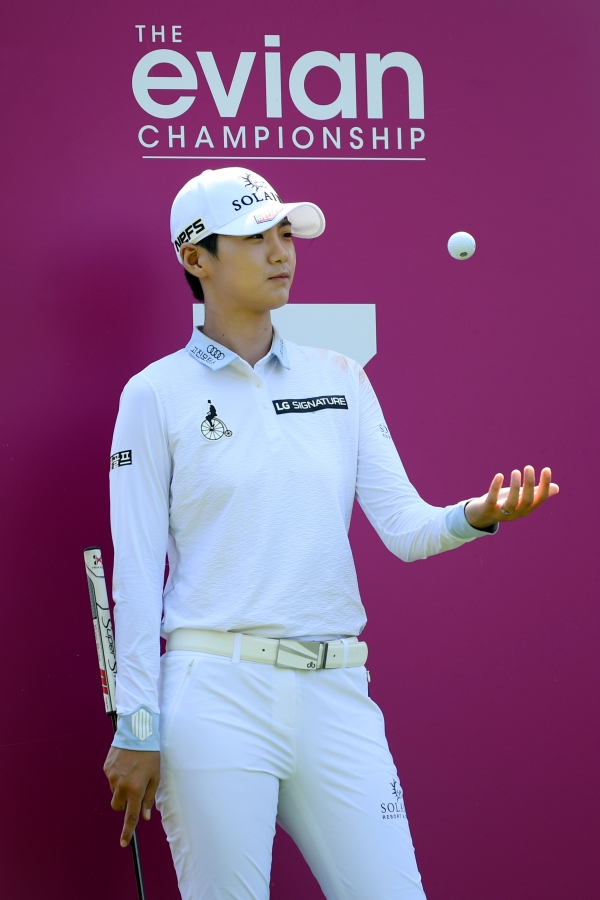 작년에 열린 에비앙챔피언십에서 박성현 선수(사진 제공: LPGA)