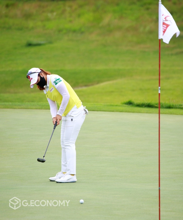 기아자동차 제34회 한국여자오픈 골프선수권대회 2R 18번홀 최혜진 퍼팅