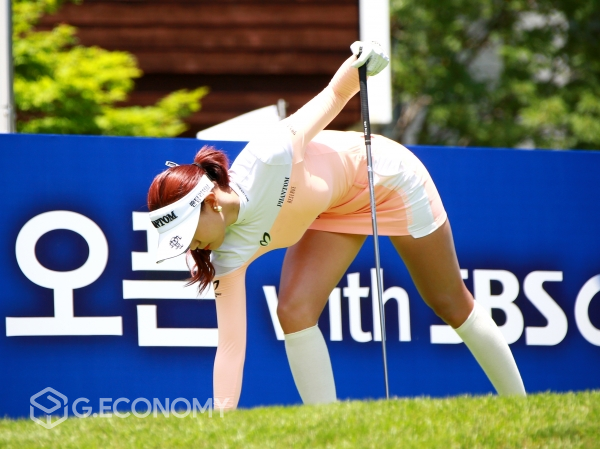 유현주 맥콜·용평리조트 오픈 with SBS Golf 공식연습 스케치
