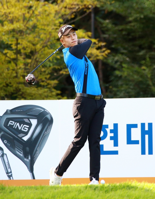 현대해상 최경주 인비테이셔널 1R 이창우 티 샷