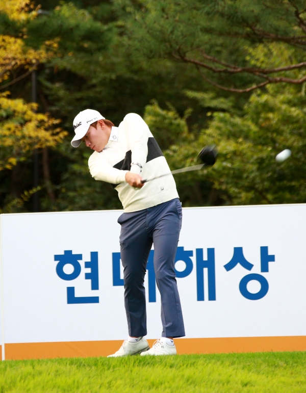 현대해상 최경주 인비테이셔널 1R 10번홀 박성제 티 샷