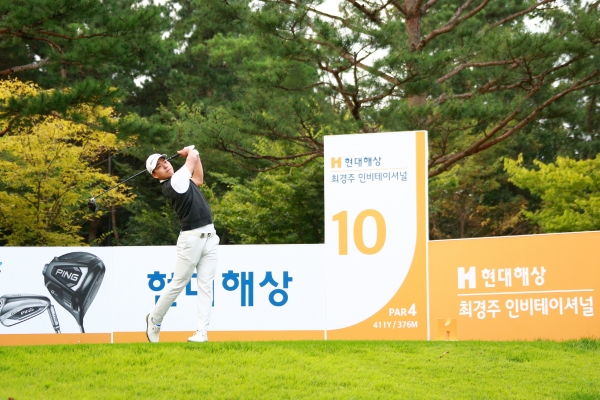 현대해상 최경주 인비테이셔널 2R 10번홀 신상훈 티 샷