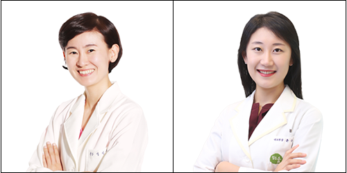 우먼닥네트워크 수원영통역점 경희해한의원 이지은 원장, 오른쪽: 우먼닥네트워크 강동암사역점 맑은숲한사랑한의원 윤수민 원장